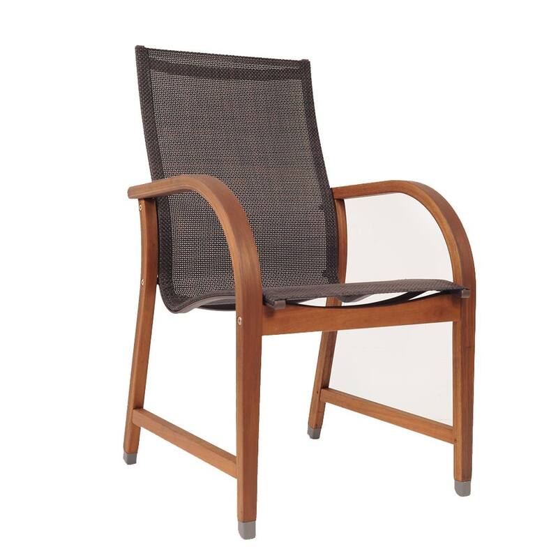 Amazonia Cosmopolitan 9 Piece FSC Wood Outdoor Patio Dining Set