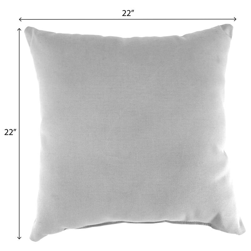 22" x 22" Outdoor Throw Pillow - Set of 2 - 22'' L x 22'' W x 8'' H