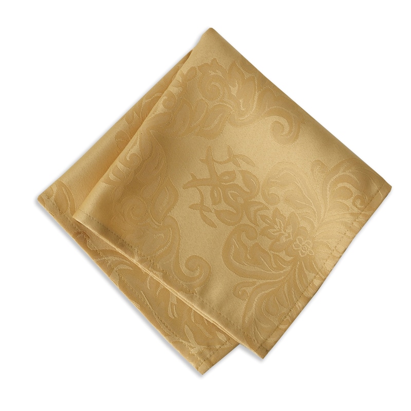 Elrene Barcelona Damask Fabric Napkins (Set of 4) - 17" w x 17" l