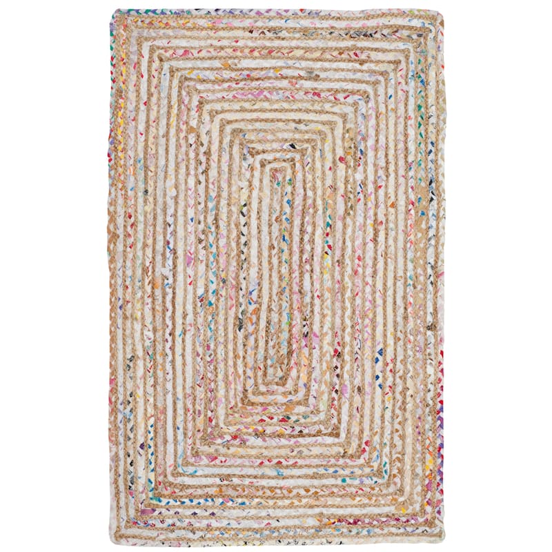 SAFAVIEH Handmade Cape Cod Marget Boho Coastal Jute Rug - 2'3" x 5' - Beige/Multi - Rectangle
