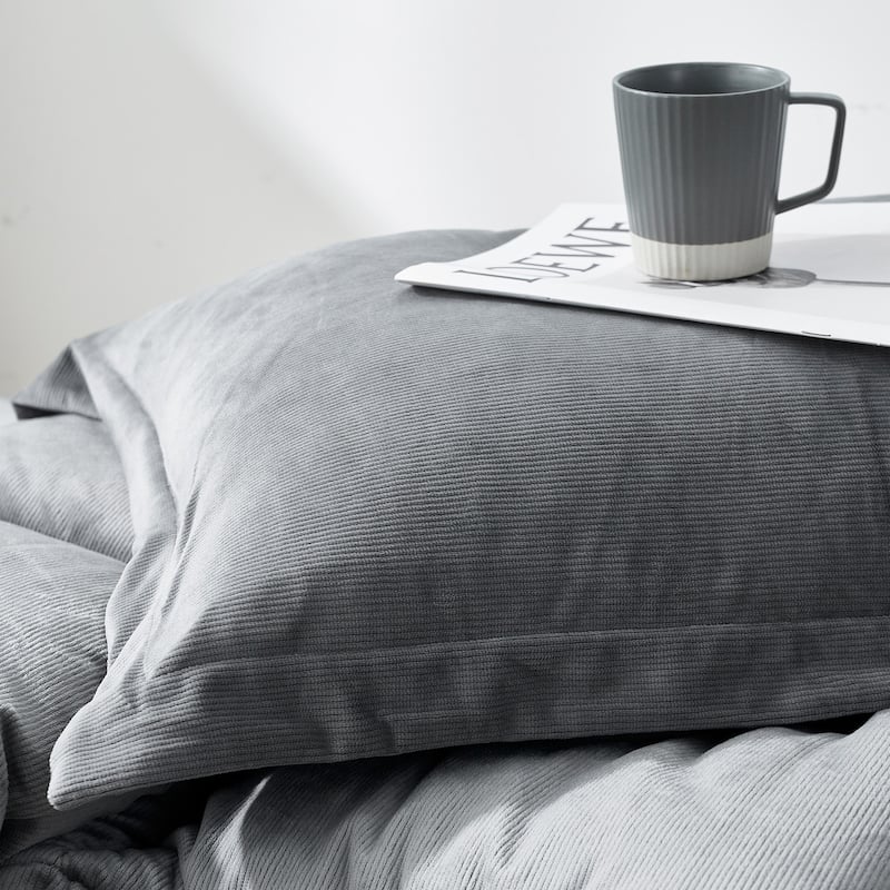 Fatter than Fat® - Coma Inducer® Oversized Comforter Set - Quiet Shade Gray