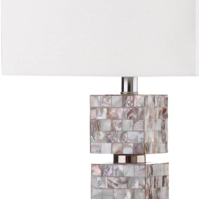 SAFAVIEH Lighting 31-inch Rafferty Cream Table Lamp (Set of 2) - 13"x13"x29"
