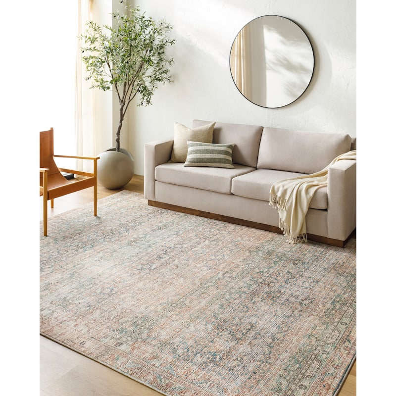 Becki Owens x Livabliss Marlene Area Rug - Sage/Brown - 3' 10" x 5' 7"