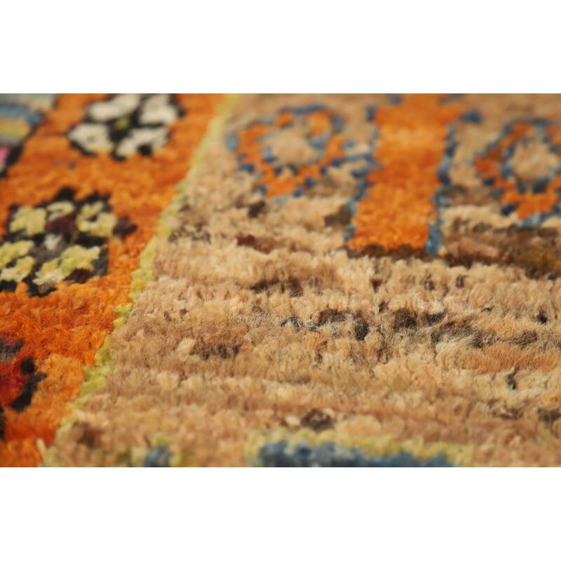 Multicolor Abstract Moroccan Oriental Area Rug Handmade Wool Carpet - 5'9" x 7'9"