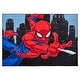 preview thumbnail 3 of 9, Licensed Marvel Spiderman Modern Character Printed Flannel Non-Slip Washable Indoor Kids Area Rug, 54"x78" - 4'6"x6'6"