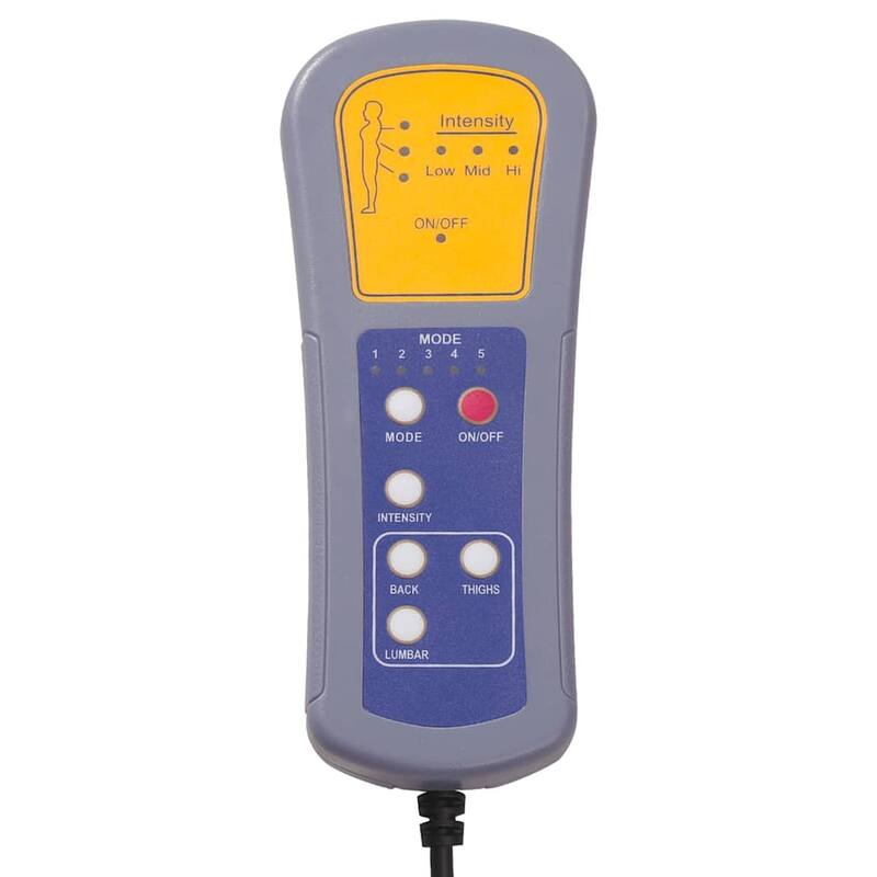 vidaXL Massage Recliner Dark Gray Fabric - 29.1" x 39" x 40.2"