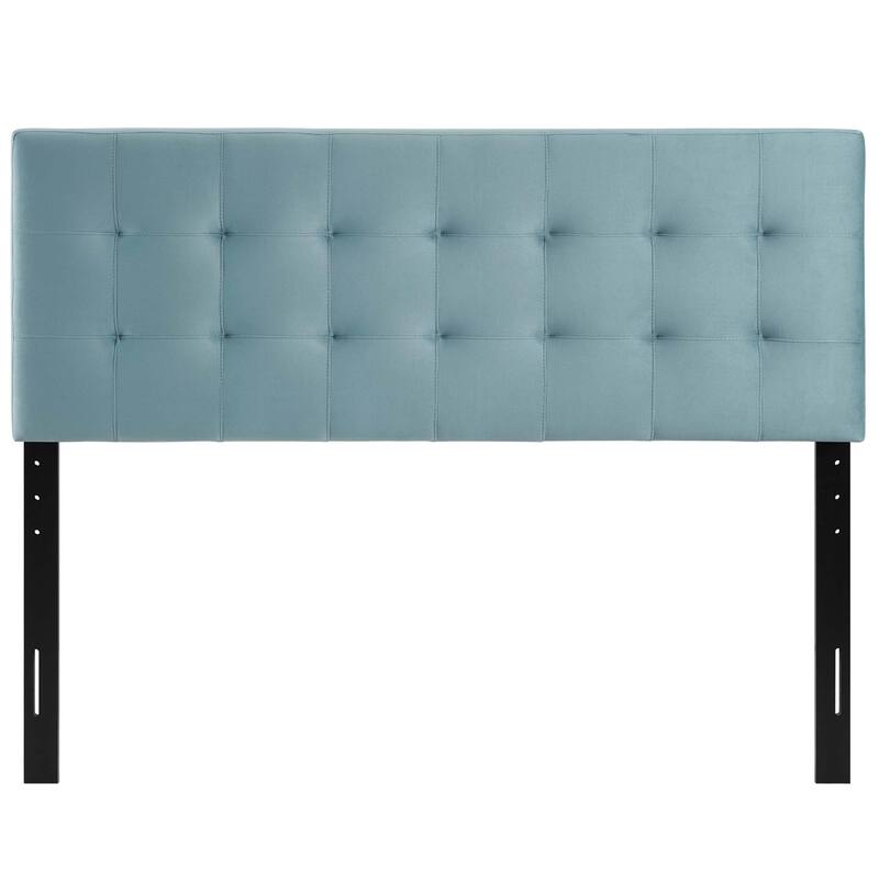 Carson Carrington Labbgard King Biscuit Tufted Velvet Headboard