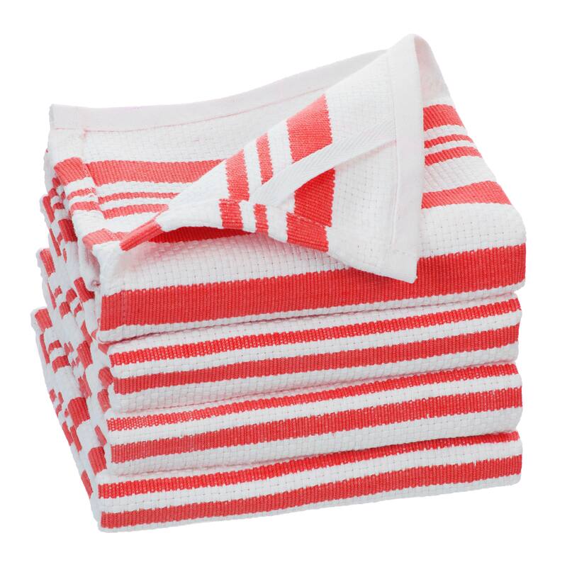Fabstyles Broadway Stripe Cotton Kitchen Towels - 18x28