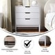 preview thumbnail 3 of 18, Wooden 3-Drawer Dresser with Smooth Bearing Slides for Kids Bedroom