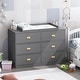 preview thumbnail 1 of 17, 45.1"W x 32.9"H Timechee Changing Table Dresser
