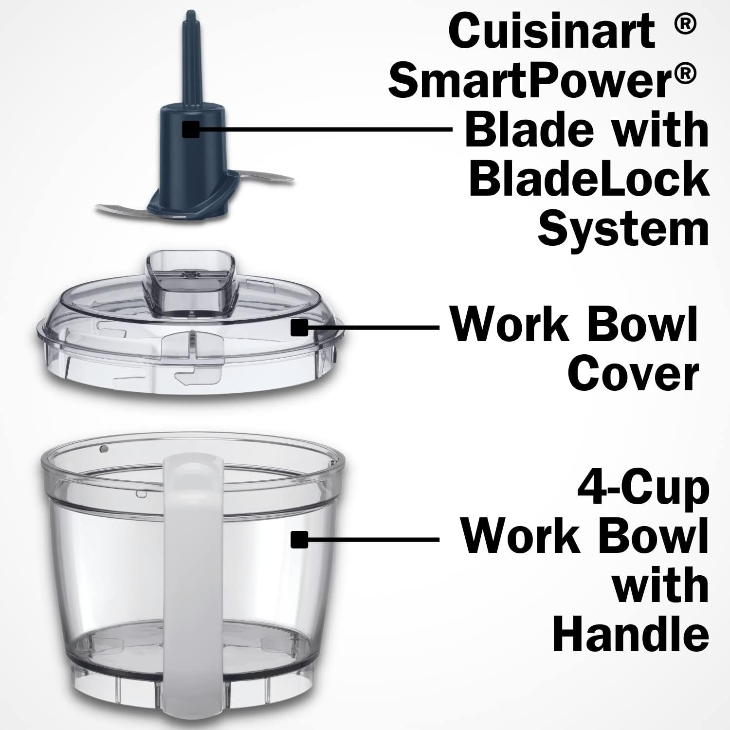 Cuisinart - Core Custom 4-Cup Chopper - White
