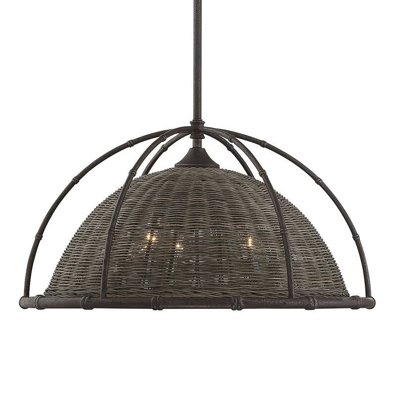 Savoy House Trentino 3 Light 22" Wide Pendant - Gunsmoke / Gray