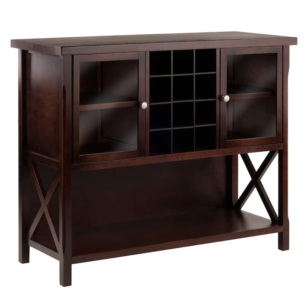Xola Buffet Cabinet, Cappuccino - 43.8"W x 18"D x 35.9"H