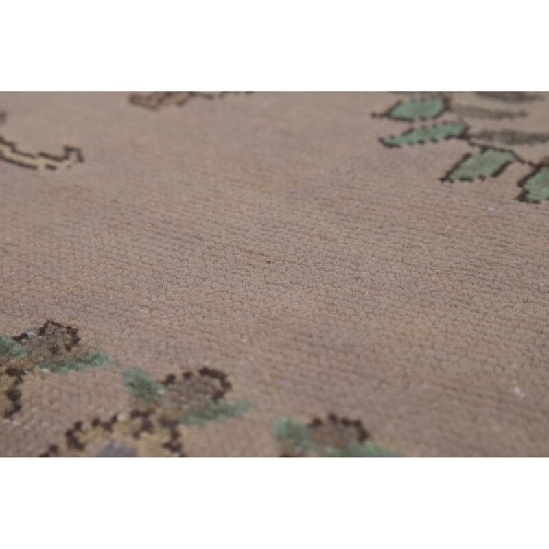 Traditional Grey Tabriz Persian Vintage Area Rug Handmade Wool Carpet - 9'7" x 12'7"