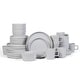 preview thumbnail 16 of 20, Stone Lain Coupe Stoneware Dinnerware Set White - 32 Piece