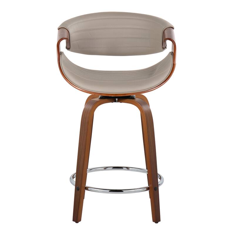 Carson Carrington Kanteborg 24" Fixed-Height Counter Stool with Round Footrest (Set of 2)
