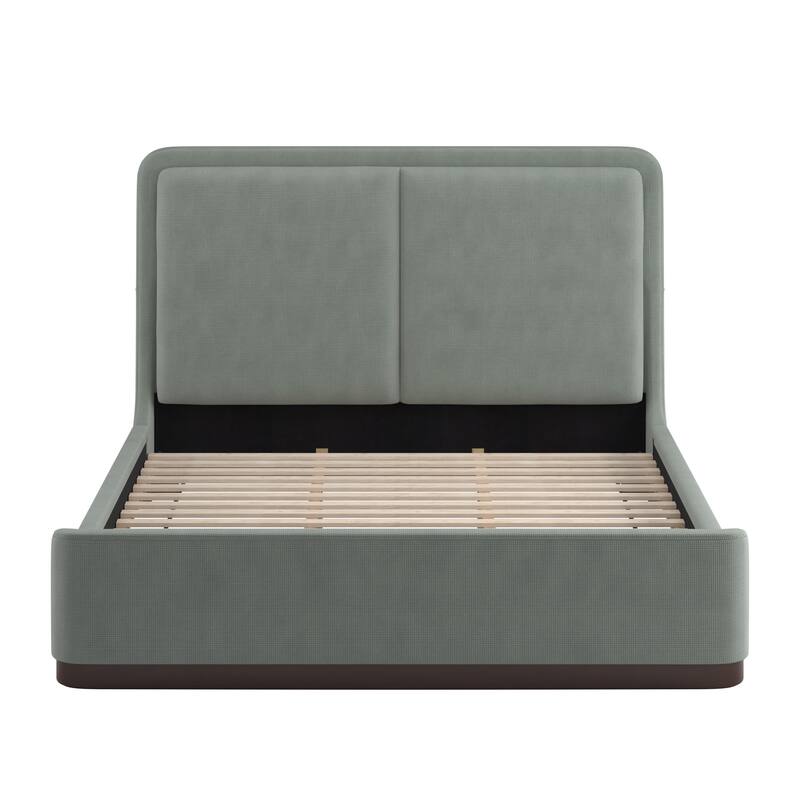 Noe Fabric Upholstered LED Platform Bed by iNSPIRE Q Modern