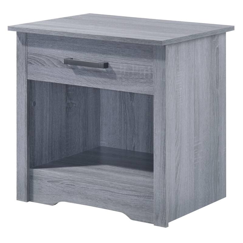 LYKE Home 1 Drawer RTA Nightstand , Gray