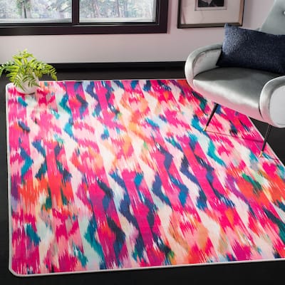 SAFAVIEH Daytona Machine Washable Slip Resistant Fioranna Graphic Abstract