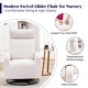 preview thumbnail 5 of 23, HOMYKA Swivel Glider Rocker Accent Chair for Nursery with Side Pocket Set of 2