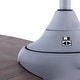 preview thumbnail 11 of 12, Aiden River of Goods Gray and Mahogany Metal Remote-Controlled 42" Ceiling Fan - 42" x 42" x 11"/15.25"