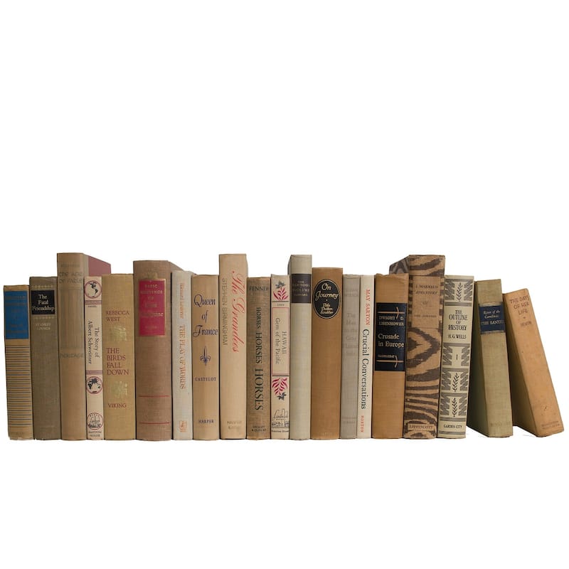 Books Tan Decorative Accessories: Vintage Driftwood Color By The Foot