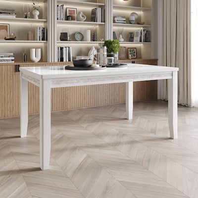 CraftPorch Luxurious Crystal Diamond Strip Dining Table