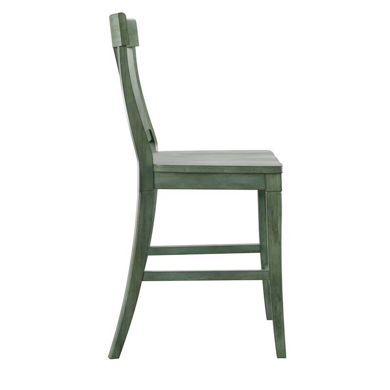 Eleanor Panel Back Wood Counter Chair (Set of 2) by iNSPIRE Q Classic