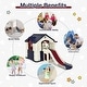preview thumbnail 4 of 8, Gymax Outdoor Play house and Slide Set for Kids w/ 7 PCS Toy Set & - See Details