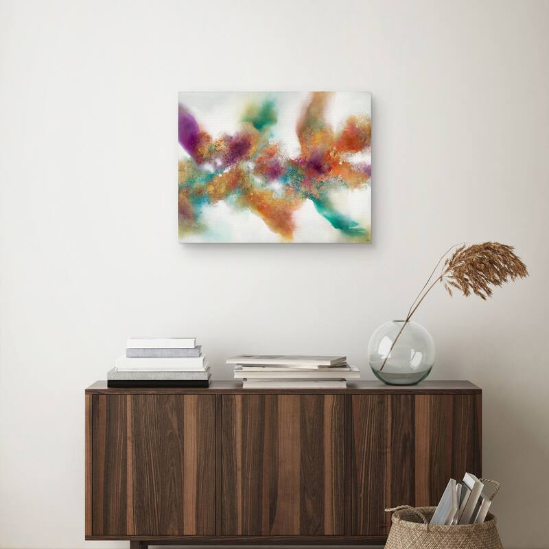 Amber Blossoms by K. Nari Canvas Art Print