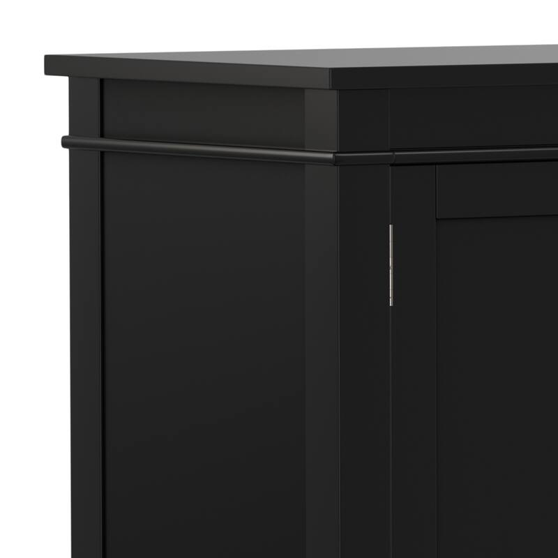 WYNDENHALL Sterling SOLID WOOD 54 inch Wide Transitional TV Media Stand For TVs up to 60 inches