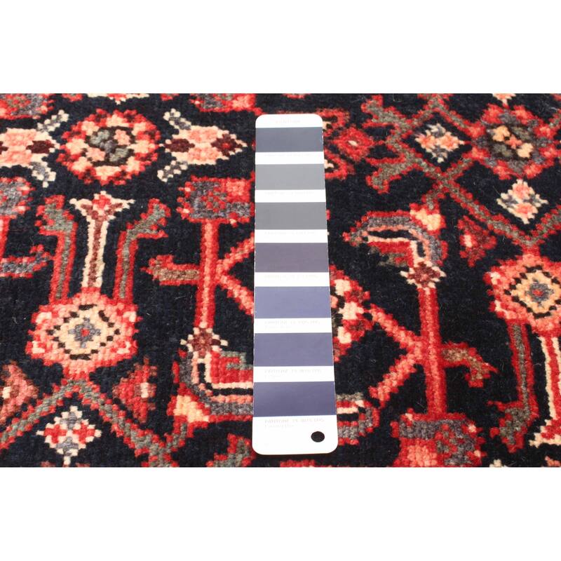 ECARPETGALLERY Hand-knotted Andelz Dark Navy Wool Rug - 2'9 x 9'0