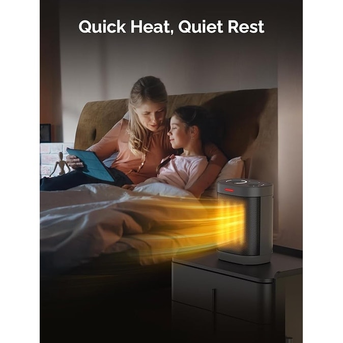 Space Heaters for Indoor Use, Portable 1500W/900W PTC Ceramic