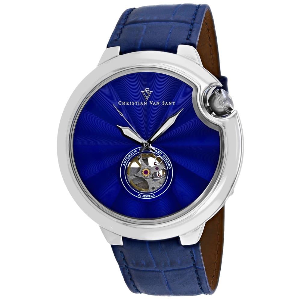 Christian Van Sant Men's Cyclone Automatic Blue Dial Watch - CV0140 - 6 (36)