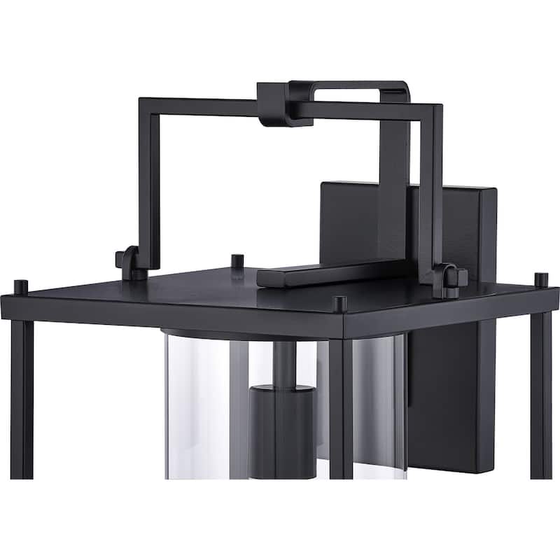 Garrett 1-Light Outdoor Lantern in Matte Black
