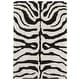 preview thumbnail 11 of 11, SAFAVIEH Handmade Soho Melie Zebra Pattern New Zealand Wool Area Rug 2' x 3' - Black/White - Rectangle