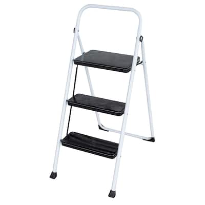 AmeriHome Three Step Folding Utility Step Ladder