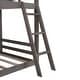 preview thumbnail 14 of 46, Twin Over Twin Bunk Bed Wood Bed with Slide and Ladder
