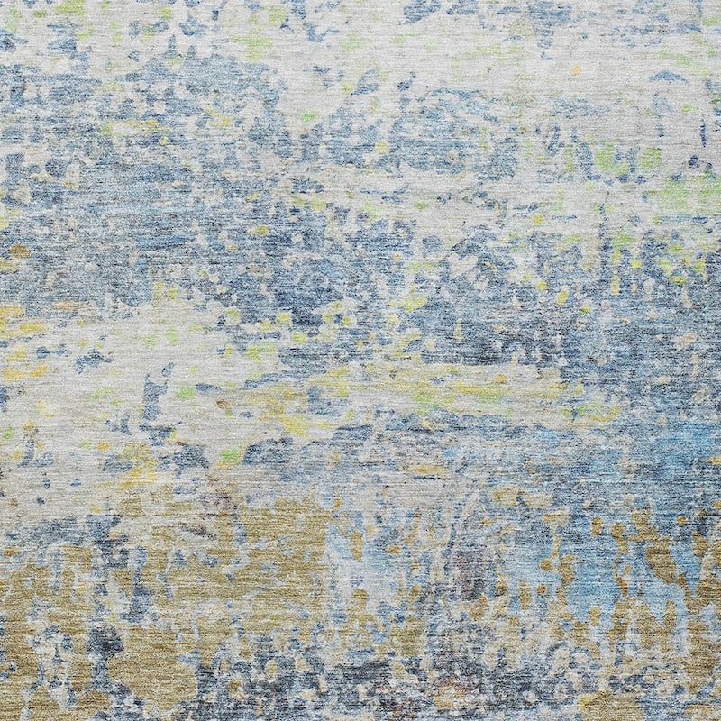 HomeRoots Abstract Transitional Rectangle Outdoor Rug