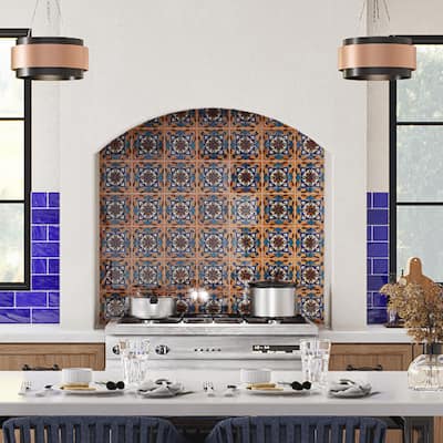 Merola Tile Provincial Deco Patais 6" x 6" Porcelain Wall Tile - (1 Tile)