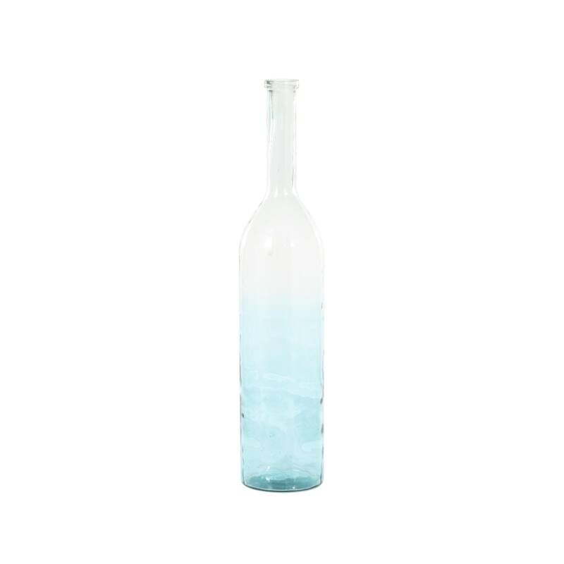 Recycled Glass Handmade Spanish Decorative Vase - Clear, Blue or Teal - Roche River Decor