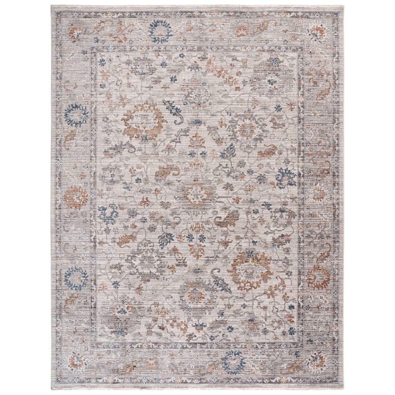 Martha Stewart by SAFAVIEH Whitney Regula Traditional Rug - 8' x 10' - Grey/Blue Gold