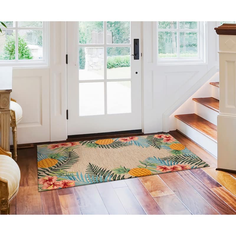 Liora Manne Ravella Tropical Indoor/Outdoor Rug - 3'6" x 5'6'