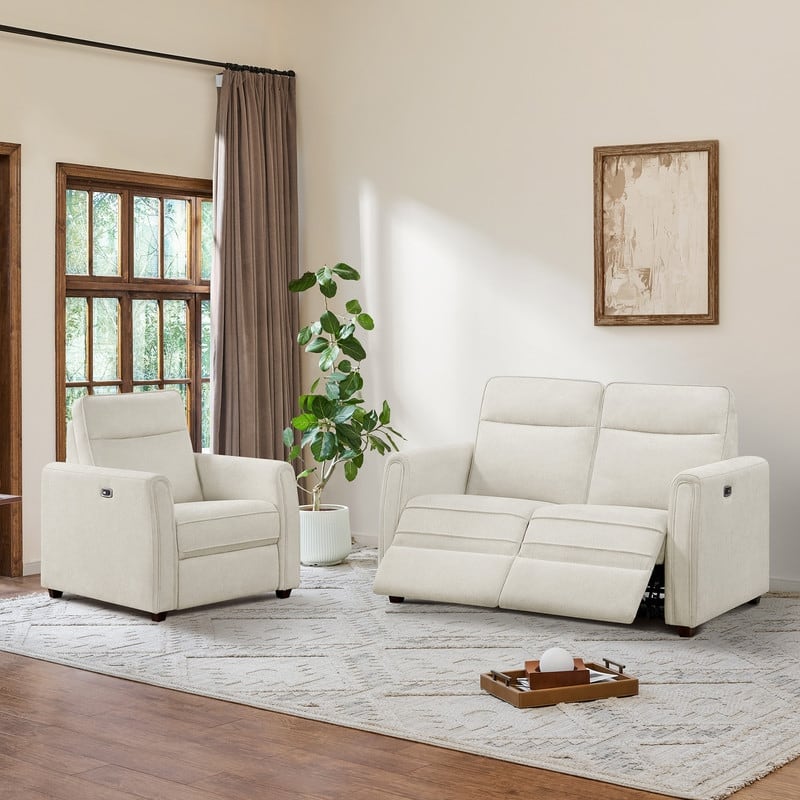 Spruce & Spring Katie Zero Wall Power Reclining Sofa Couch