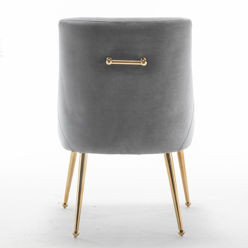 Modern Glam Velvet Dining Chair Set of 8 for Dining Room, Tufted Vanity Chair for Living Room (no table)