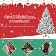preview thumbnail 5 of 53, 6ft or 7ft Artificial Snow Flocked Christmas Tree with Metal Stable Stand Base for Indoor and Outdoor Holiday Decoration