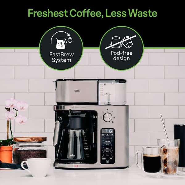 bonavita one touch 8 cup coffee maker Bonavita Enthusiast 8 Cup Drip Coffee Brewer Glass / Matte Black