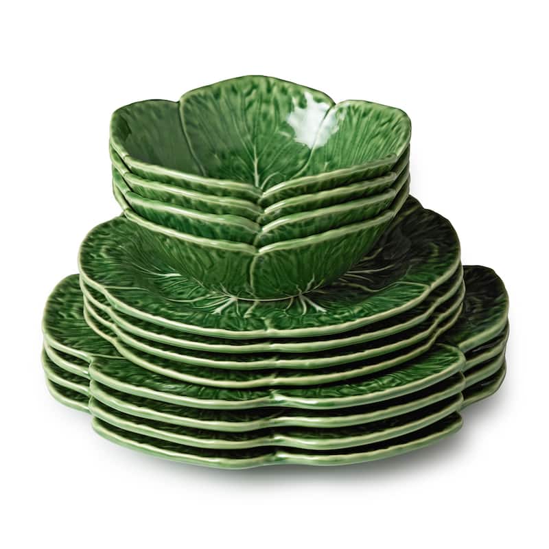Certified International Le Jardin Cabbage 12pc Dinnerware Set