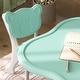 preview thumbnail 8 of 7, Qaba Kids Table and Chair Set, 3 Piece Plastic Baby Activity Table, Toddler Art Table for 3-6 Years Old, Light Blue