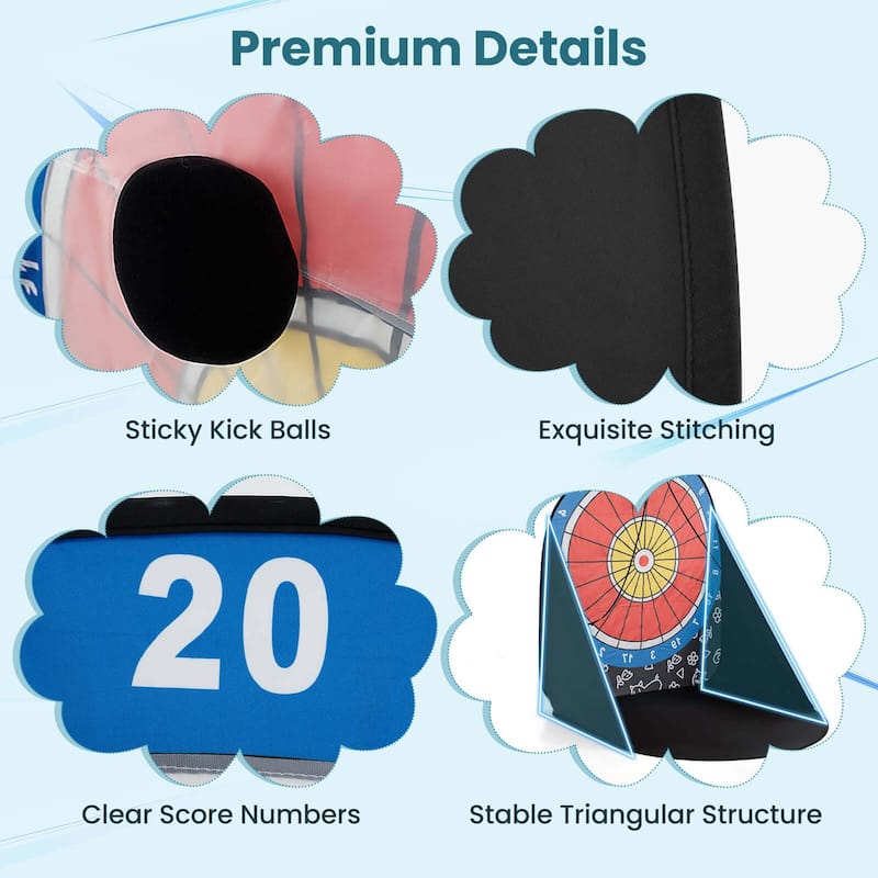 Foldable Target Game w/ 4 Balls & Carry Bag Party & Carnival Games